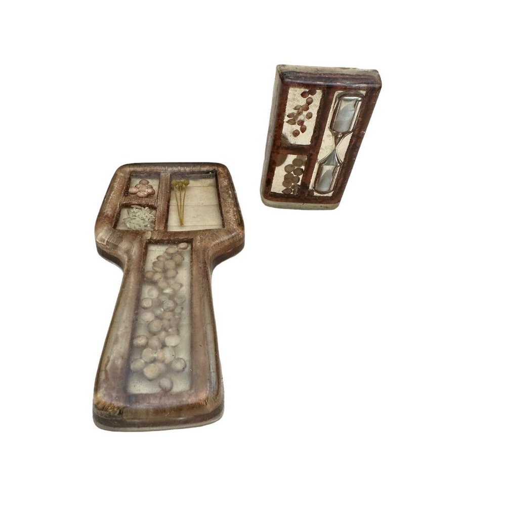 Vintage Gamut Designs Clear Resin,lucite Retro Decor Kitchen Timer & Spoon Rest - Picture 9 of 13